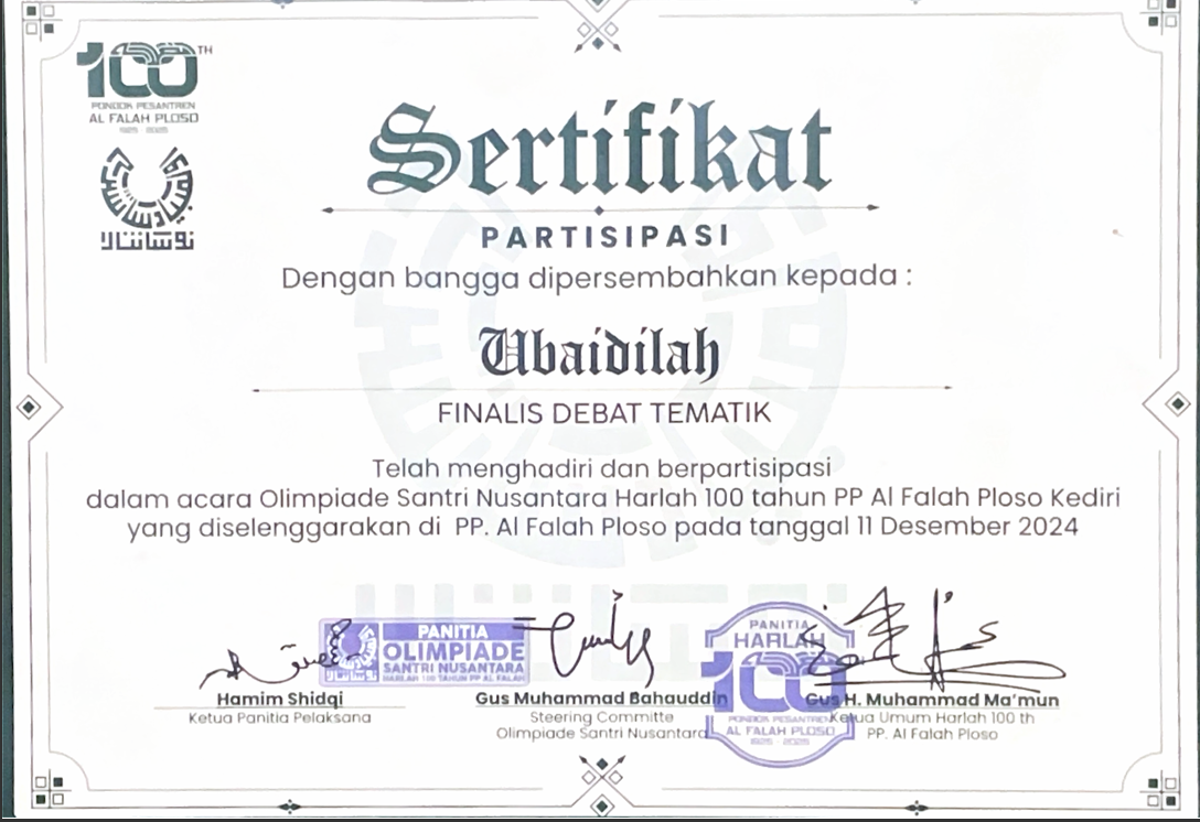 finalis debat tematik ploso